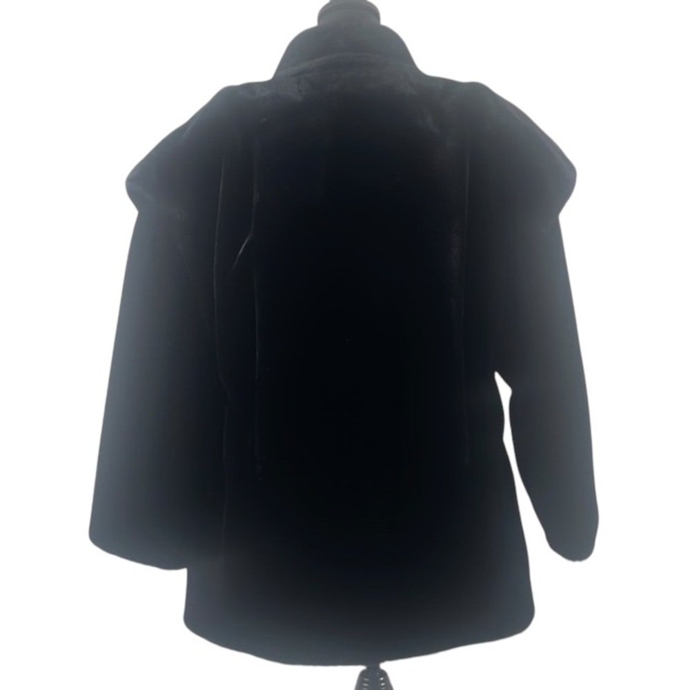 Vintage Sportowne Black Faux Fur Coat,Expressly for Dillards,size 6 - Picture 7 of 15